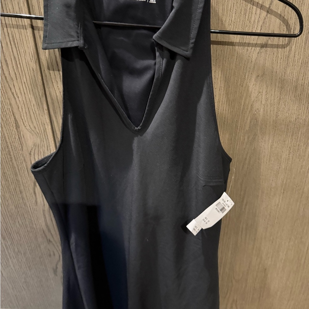 Black Sleeveless Jumpsuit skort